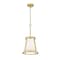 Z-Lite Lenyx Pendant Pendant, 1-Light, 10 In.W x 10 In.L x 20.25 In.H, Rubbed Brass/White 1935MP-RB - alternate 7